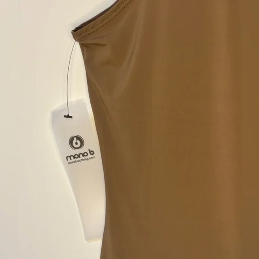 Bronze Mock Neck Bodysuit - Mono B - Picture 2 of 9